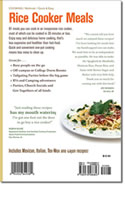 Rice Cooker Meals Back Cover